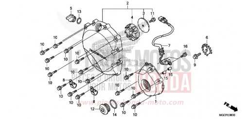 RIGHT CRANKCASE COVER CB1100CAK de 2019